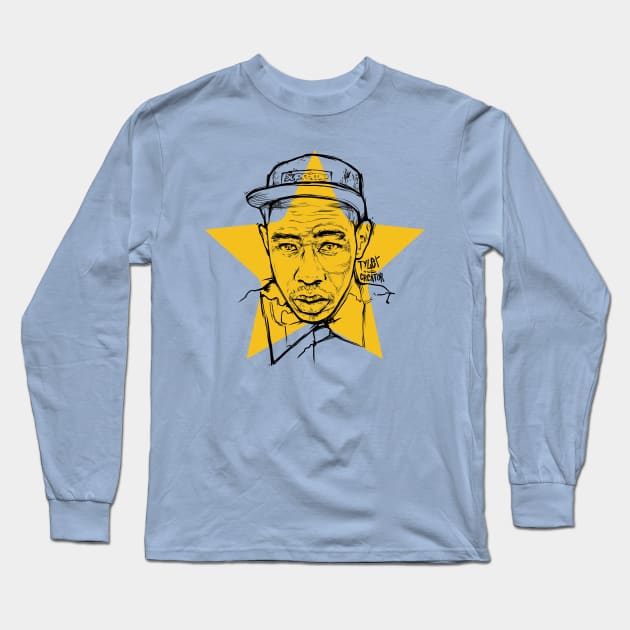 Tyler the Creator Star Long Sleeve T-Shirt by Basic Lee